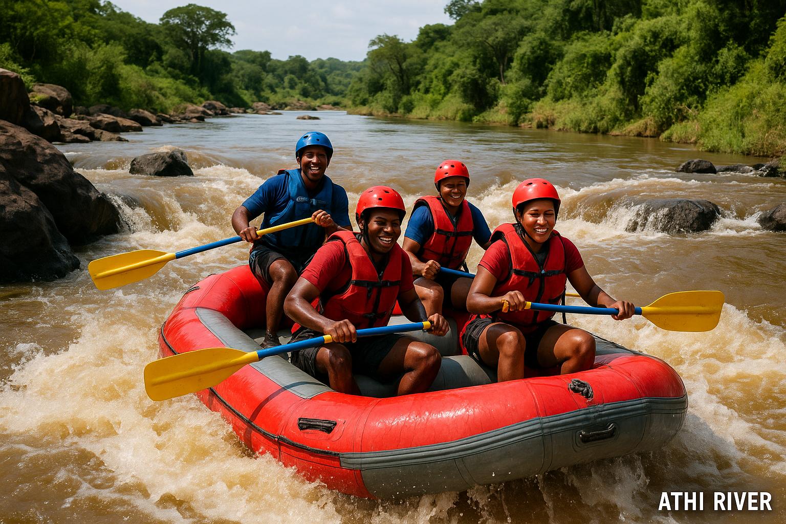 River rafting on the Athi River