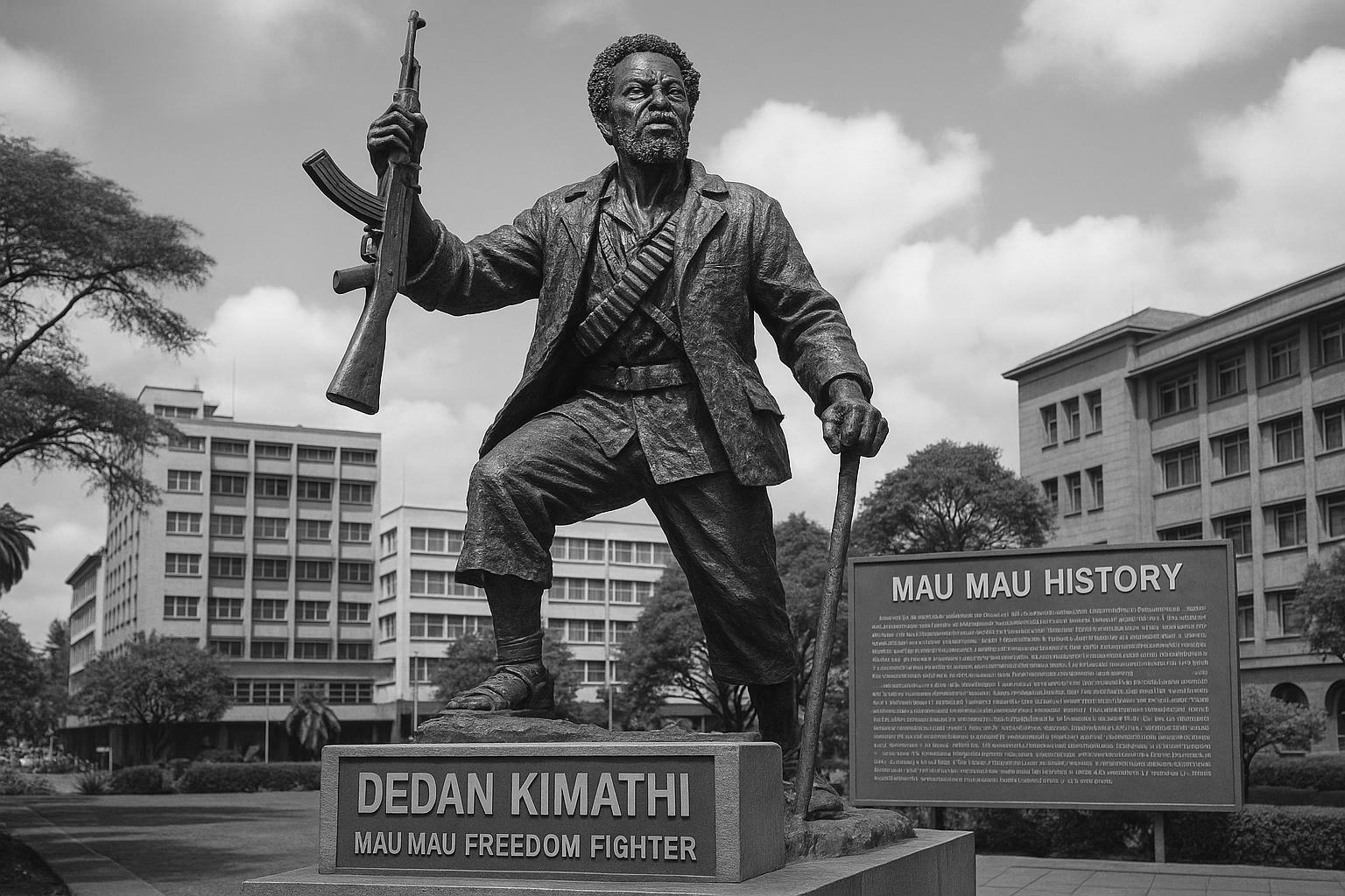 The Dedan Kimathi statue and Mau Mau history