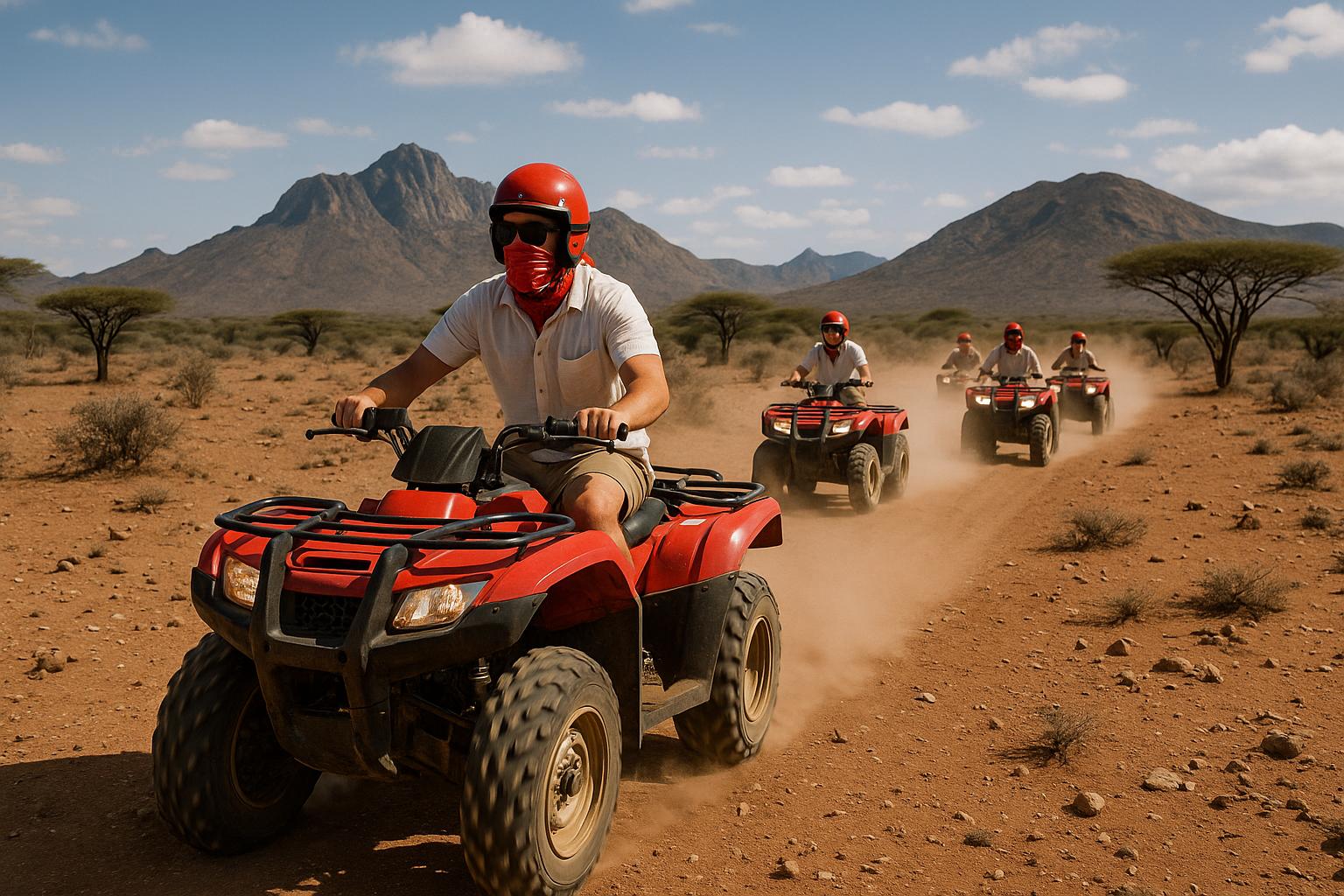 Quad biking in Northern Kenya